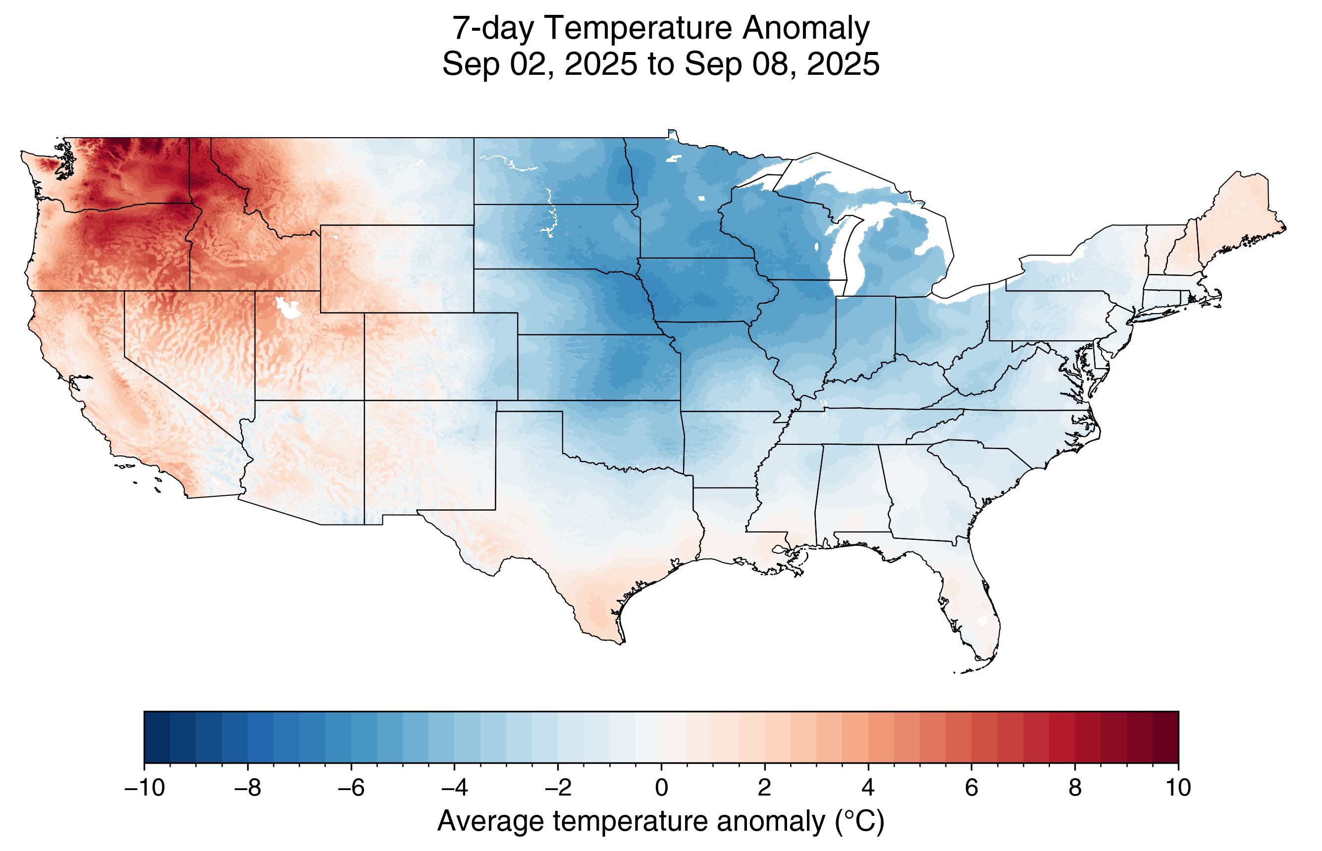 7-day Temperature Anomaly Map